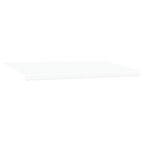 Kézi Behúzható Napellenző LED világítással, Fehér, 600x300 cm