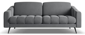 Szürke bársony kanapé 202 cm Nalu – Makamii