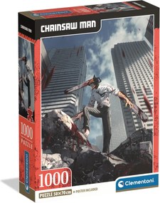 Chainsaw Man Bloody 1000 db-os puzzle Clementoni