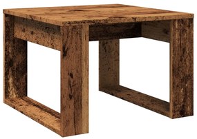 antik fa színű szerelt fa kisasztal 50 x 50 x 35 cm