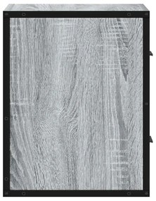 szürke sonoma falra szerelhető éjjeliszekrény 40x31x39,5cm