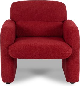 Pihenőfotel bordó színben, bouclé kárpittal TOGO