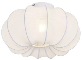 Japandi mennyezeti lámpa, fehér, 37 cm - Plu Asyesha