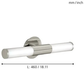 EGLO 87222-Fürdőszobai fali lámpa PALMERA 2xE14/40W fehér opál üveg IP44