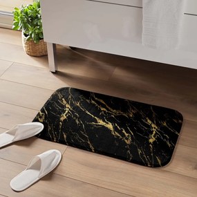Fekete-aranyszínű fürdőszobai kilépő 45x75 cm Aquamarbre – douceur d'intérieur
