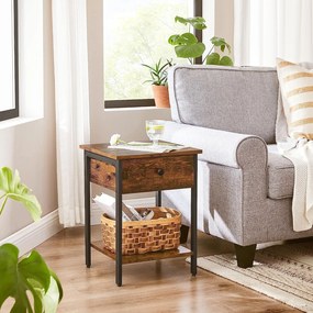 Éjjeliszekrény, oldalasztal fiókkal és polccal 40 x 55 x 40 cm