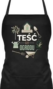 Nyomott mintás ajándék kötény apósnak Kertész após