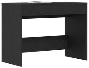 fekete tölgyszínű szerelt fa íróasztal 101x50x76,5 cm