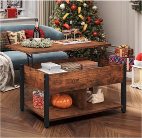 Lift Top Dohányzóasztal – Easy Lift, Tárolórekesz, Állítható Magasság