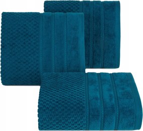 Adore pamut törölköző 70x140 sötétkék, rizsmintás