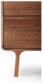 Barna diófa komód 90x90x45 cm Fawn – Gazzda