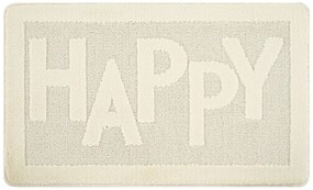 Krémszínű fürdőszobai kilépő 60x100 cm Happy – Foutastic