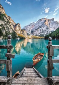 Olaszország Braies Lake 500 db-os Compact puzzle Clementoni