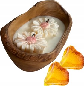 Dekoratív Illatgyertya Fában DMIO18S Arkay-Orient-Arany Borostyán