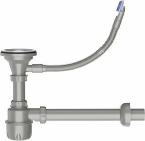 Rozsdamentes mosogató szifonnal, 75x45, GOTIS