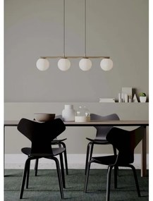 Redo 01-3155 - Csillár zsinóron BOWLING 4xE27/42W/230V arany