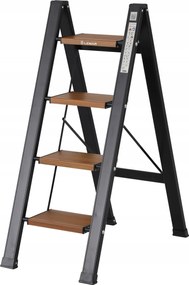 Háztartási létra 4 lépcsős alumínium összecsukható Slim Space-X Lemar 041204