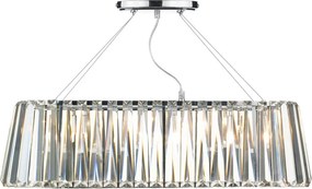 DAR LIGHTING CEC0350 CECILIA Kristály Függesztett Lámpa Csiszolt Króm G9 IP20