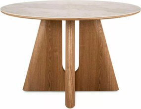 Alzano kerámia étkezőasztal 120cm fehér/tölgy