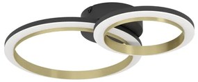 Eglo 901223 - LED Dimmelhető mennyezeti lámpa CALLIERA LED/12W/230V fekete/arany
