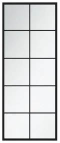 2 db fekete fém fali tükör 100x40 cm