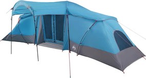vidaXL Családi Sátor tetővel Kék és Szürke 721 x 335 x 212 cm