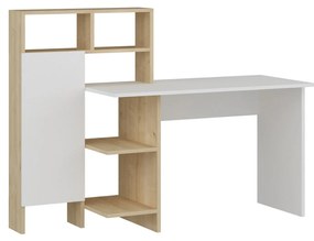 Íróasztal Bugra - White, Oak