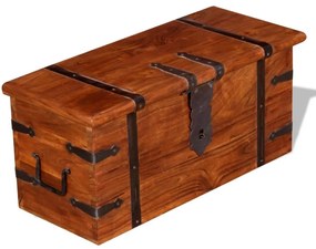 kétrészes tömör fa tárolóláda szett