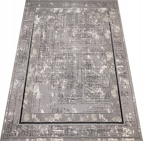 Nappali Szőnyeg Nagy Szürke Puha 200x290 Modern Stílusos Vastag Divatos 3D