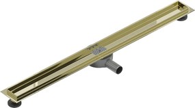 Mexen Flat 360, ereszcsatornatest forgószifonnal 100 cm, fényes arany, 1540100