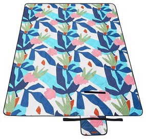 Piknik takaró, piknik pokróc, 200 x 150 cm színes levelek | SONGMICS