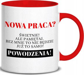 Bögre Piros Fül Beltéri 300ML Új Munka? Ajándék Ajándék