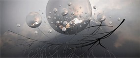 Absztrakt gömbök képe (120x50 cm)
