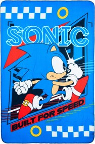Sonic a sündisznó Built for Speed polár takaró 100x150cm