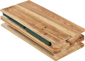 Kerti bútor szett 220 cm fenyőfa összecsukható 250 kg