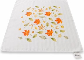EMI Ősz fehér damaszt terítő 40x40 cm