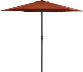 vidaXL terrakotta kültéri napernyő alumíniumrúddal 270 x 246 cm