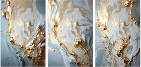 Poszterek Falra Absztrakt Márvány Szett 3 Kép Nappali Keret Nélkül 70x50