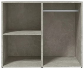 betonszürke szerelt fa pipereszekrény 80 x 40 x 65 cm