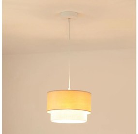 Brilagi Brilagi - Csillár zsinóron ARIZONA BOHO 1xE27/15W/230V átm. 25 cm bézs/fehér BG1174