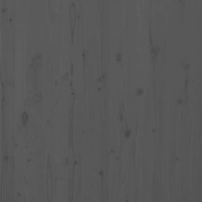 szürke tömör fenyőfa fali fejtámla 126 x 3 x 91,5 cm