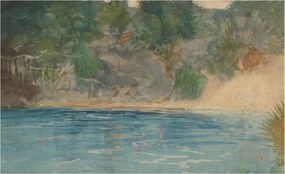 Divatos Flizelin Tapéta Fali Furnér Trópusi szegély 416x254 Ragasztó