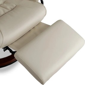 Forgó masszázsfotel fűtéssel bézs műbőr – WEST