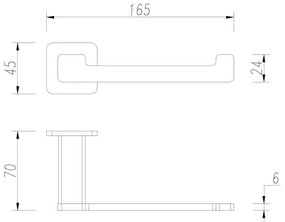 OMNIRES NL80510BL - WC-papír tartó NELSON matt fekete