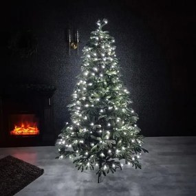 Karácsonyi LED fényfüzér hidegfehér színben 16m 160LED