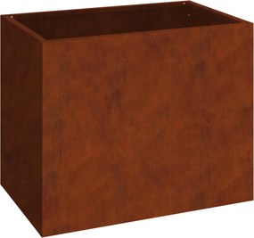 vidaXL Kerti cserép Időjárásálló acél 50 x 32 x 40 cm