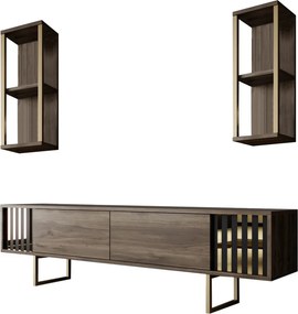 Gold Line - Walnut, Black