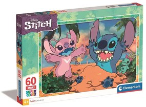 Disney Lilo és Stitch, A csillagkutya Sand 60 db-os maxi puzzle Clementoni