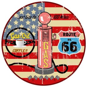 Vlies Fotótapéta - Retro Gas Station Sign - 375x250 cm