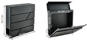 Postaláda S6238 - antracit